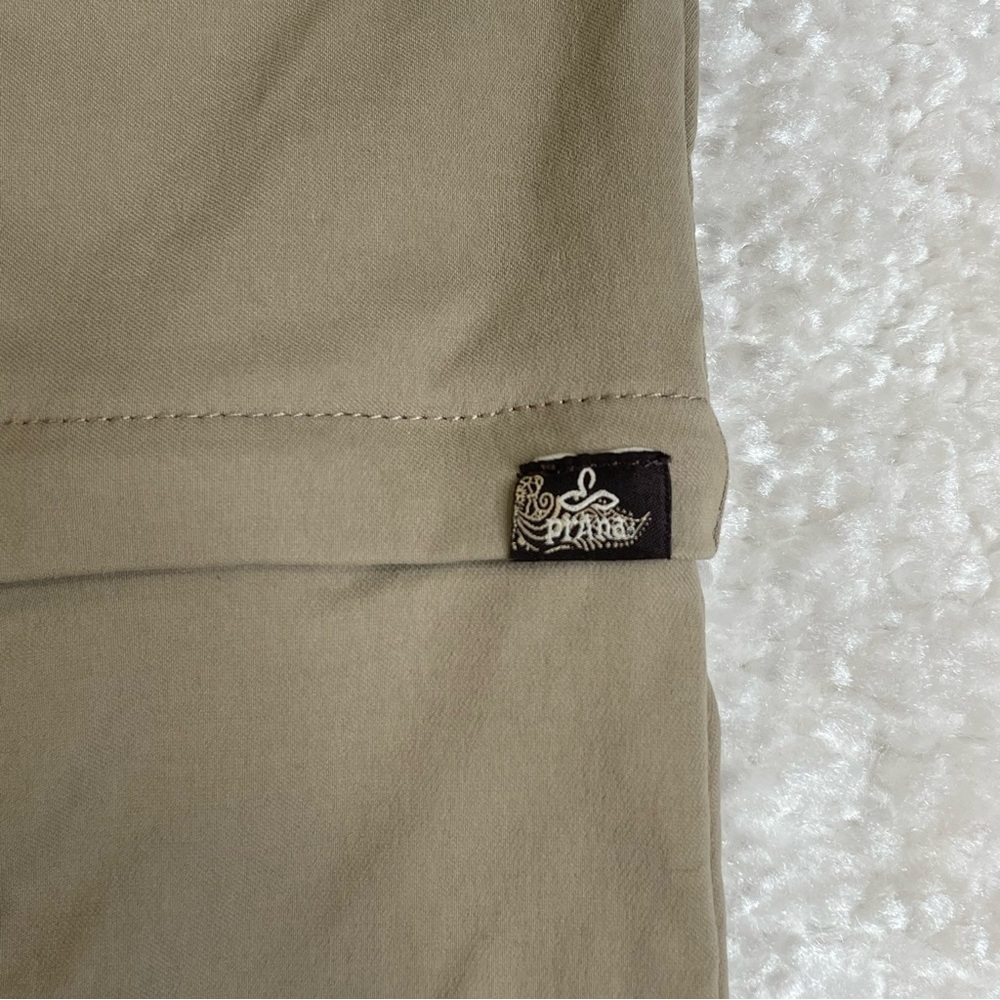 Prana Monarch Convertible Nylon Pants Khaki Hiking Camping Outdoors Stretch Sz 8 - Picture 6 of 15